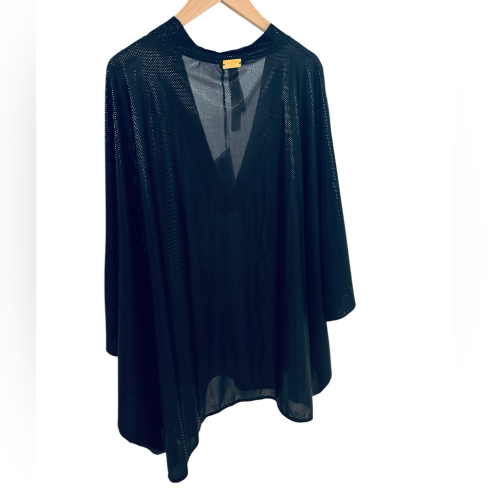 BALMAIN***Black Over-Sized Sheer V-Neck Tunic***Small $785 - Picture 5 of 7